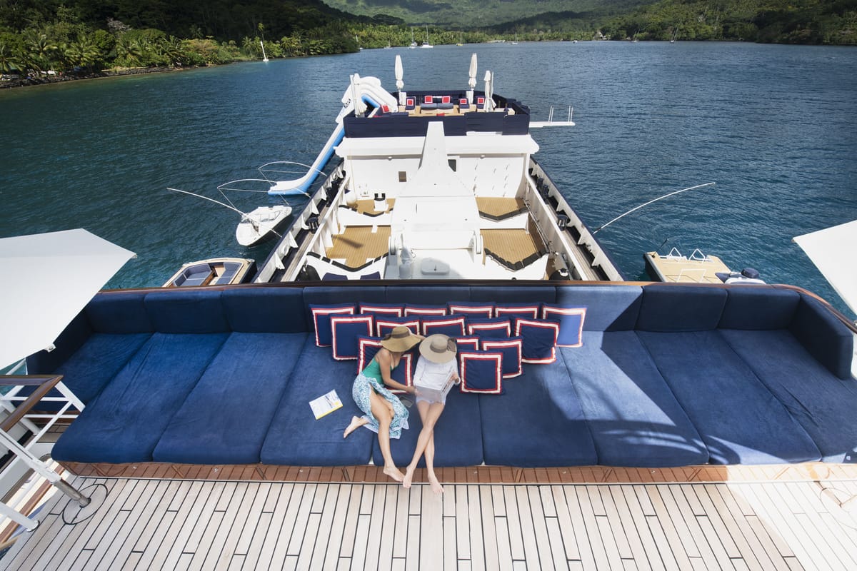 ARCTIC yacht relaxation area