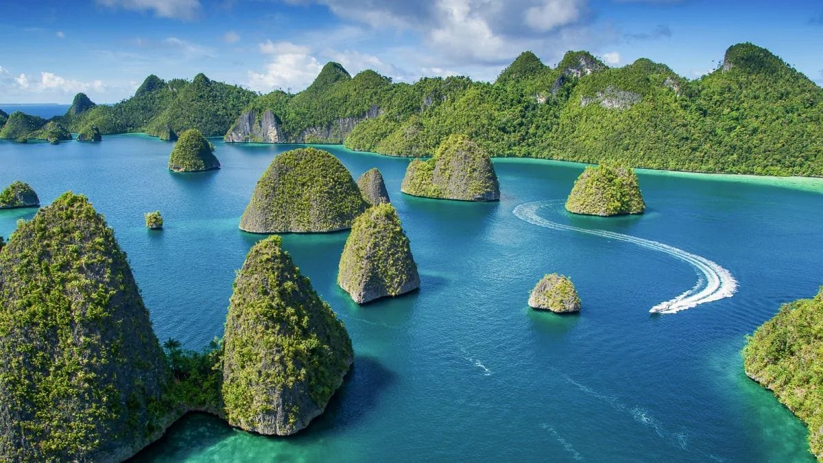 Karst islands in Raja Ampat
