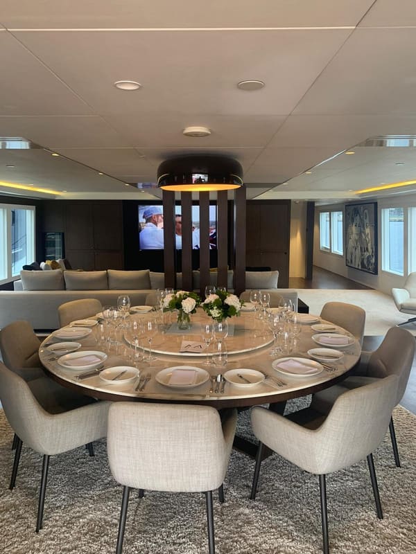 Corporate yacht retreat
