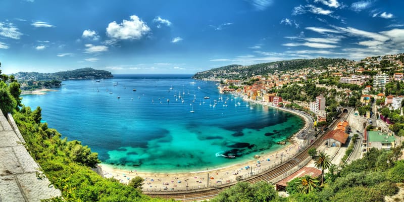 Villefranche-sur-Mer's painted harbour front