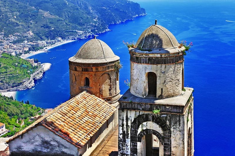 Ravello's terrace above the coast