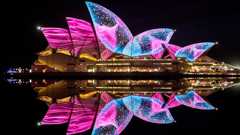 VIVID Sydney harbour celebration