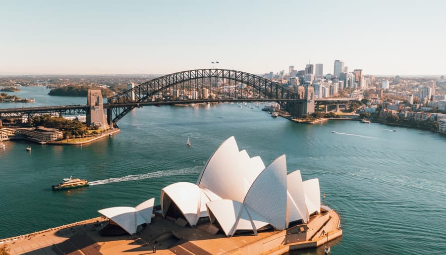 Sydney Harbour at dawn