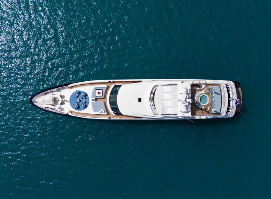 MISCHIEF at anchor in Fiji